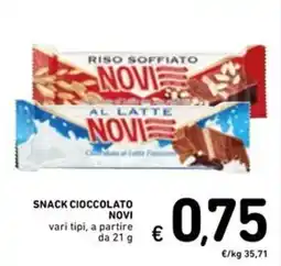 Spazio Conad Snack cioccolato NOVI offerta