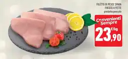 Conad Superstore Filetto di pesce spada fresco a fette offerta