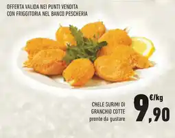 Conad Superstore Chele surimi di granchio cotte offerta