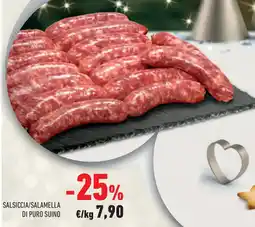 Conad Superstore Salsiccia/salamella di puro suino offerta
