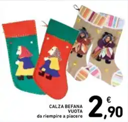 Spazio Conad Calza befana vuota offerta