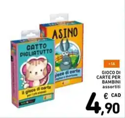 Spazio Conad Gioco di carte per bambini offerta