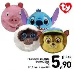 Spazio Conad Peluche beanie bouncers TY offerta