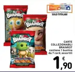 Spazio Conad Carte collezionabili brainrot offerta