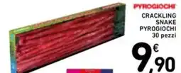 Spazio Conad Crackling snake pyrogiochi offerta