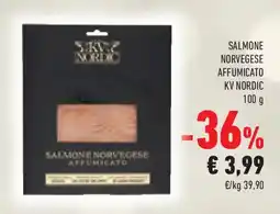 Conad Superstore Salmone norvegese affumicato KV NORDIC offerta