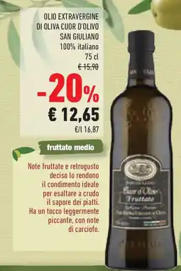 Conad Superstore Olio extravergine di oliva cuor d'olivo SAN GIULIANO offerta