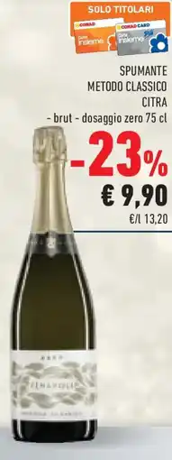 Conad Superstore Spumante metodo classico CITRA offerta
