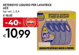 Bennet Detersivo liquido per lavatrice ACE offerta