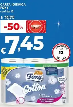 Bennet Carta igienica FOXY offerta