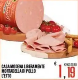 Supermercati EffePiù Casa modena liberamente mortadella di pollo offerta