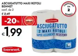 Bennet Asciugatutto maxi rotoli BENNET offerta