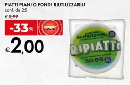 Bennet Piatti piani o fondi RIUTILIZZABILI offerta