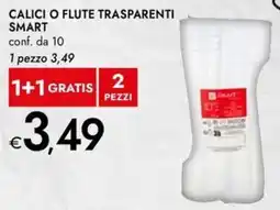 Bennet Calici o flute trasparenti SMART offerta