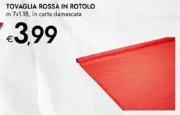Bennet Tovaglia rossa in rotolo offerta