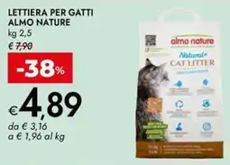 Bennet Lettiera per gatti ALMO NATURE offerta