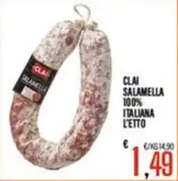 Supermercati EffePiù Clai salamella 100% italiana offerta