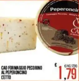 Supermercati EffePiù Cao formaggio pecorino al peperoncino offerta