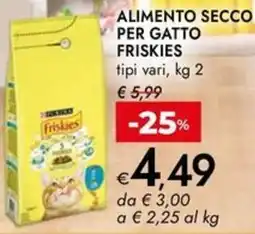 Bennet Alimento secco ay per gatto FRISKIES offerta