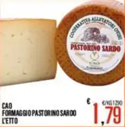 Supermercati EffePiù Cao formaggio pastorino sardo offerta