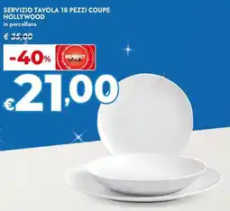 Bennet Servizio tavola 18 pezzi coupe HOLLYWOOD offerta
