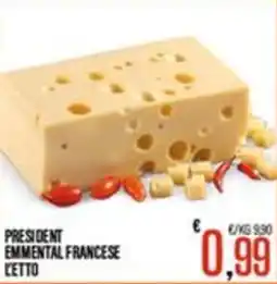 Supermercati EffePiù President emmental francese offerta