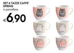 Bennet Set 6 tazze caffe' spring offerta