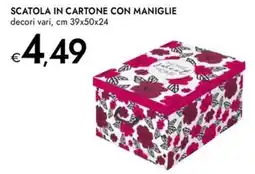 Bennet Scatola in cartone con maniglie offerta