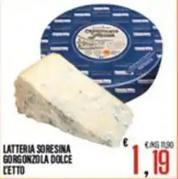Supermercati EffePiù Latteria soresina gorgonzola dolce offerta