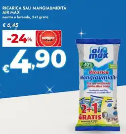 Bennet Ricarica sali mangiaumidità AIR MAX offerta