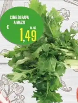 Supermercati EffePiù Cime di rapa a mazzi offerta
