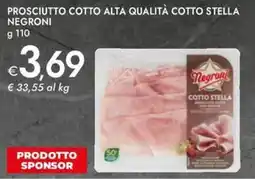 Bennet Prosciutto cotto alta qualità cotto stella NEGRONI offerta