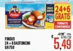 Supermercati EffePiù Findus 24+6 bastoncini offerta