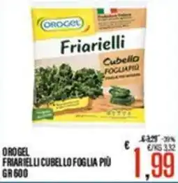 Supermercati EffePiù Orogel friarielli cubello foglia piu offerta