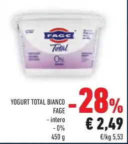 Conad Superstore Yogurt total bianco FAGE offerta