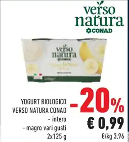 Conad Superstore Yogurt biologico verso natura CONAD offerta