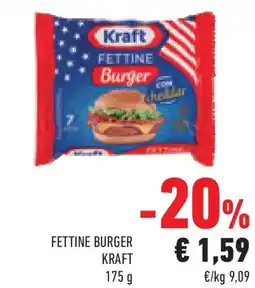 Conad Superstore Fettine burger KRAFT offerta