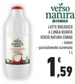 Conad Superstore Latte biologico a lunga durata VERSO NATURA CONAD offerta