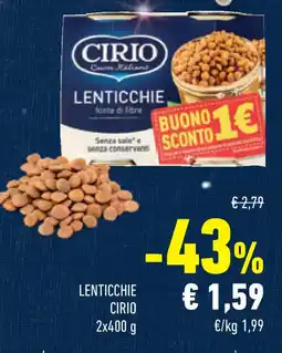 Conad Superstore Lenticchie CIRIO offerta