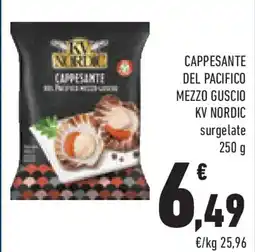 Conad Superstore Cappesante del pacifico mezzo guscio KV NORDIC offerta