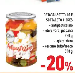 Conad Superstore Ortaggi sottolio e sottaceto CITRES offerta