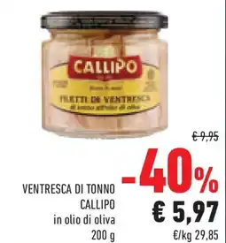 Conad Superstore Ventresca di tonno CALLIPO offerta
