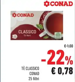 Conad Superstore Tè classico CONAD 25 filtri offerta