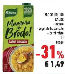 Conad Superstore Brodo liquido KNORR offerta