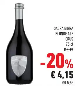 Conad Superstore Sacra birra blonde ale crus offerta