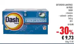 Conad Superstore Detersivo lavatrice in pods DASH offerta