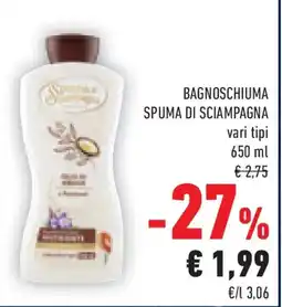 Conad Superstore Bagnoschiuma SPUMA DI SCIAMPAGNA offerta