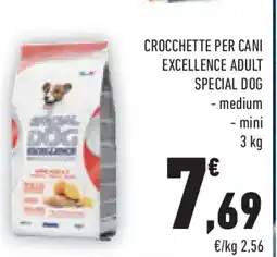 Conad Superstore Crocchette per cani excellence adult SPECIAL DOG offerta
