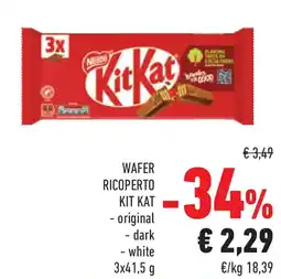 Conad Superstore Wafer ricoperto KIT KAT offerta