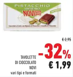 Conad Superstore Tavolette di cioccolato NOVI offerta